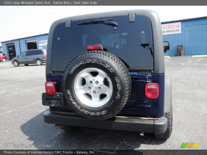 Patriot Blue / Dark Slate Gray 2003 Jeep Wrangler Sport 4x4