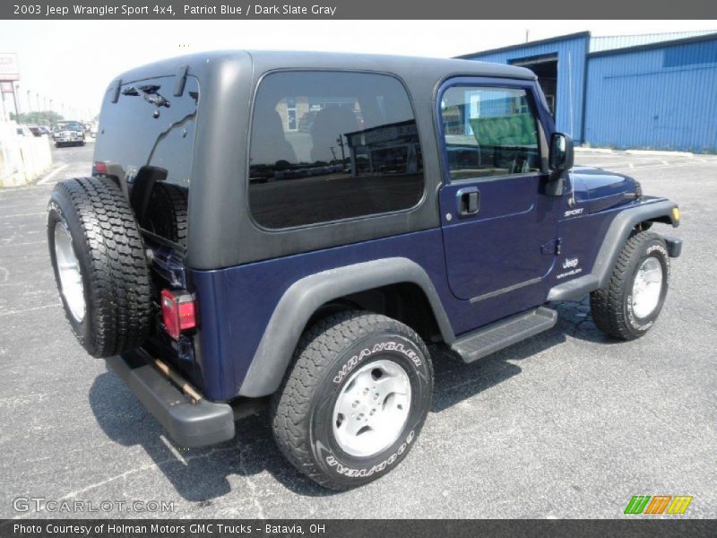 Patriot Blue / Dark Slate Gray 2003 Jeep Wrangler Sport 4x4