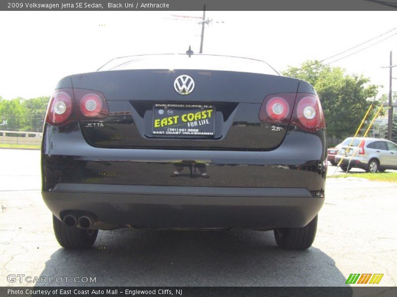 Black Uni / Anthracite 2009 Volkswagen Jetta SE Sedan