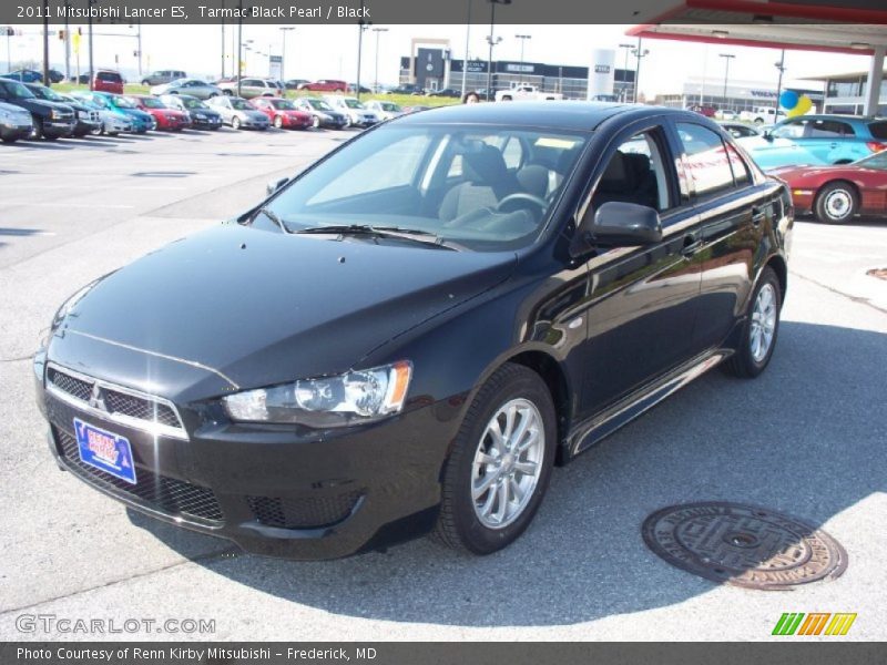 Tarmac Black Pearl / Black 2011 Mitsubishi Lancer ES