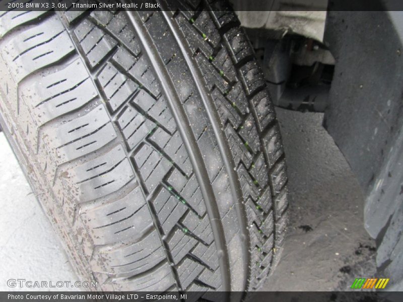 Titanium Silver Metallic / Black 2008 BMW X3 3.0si