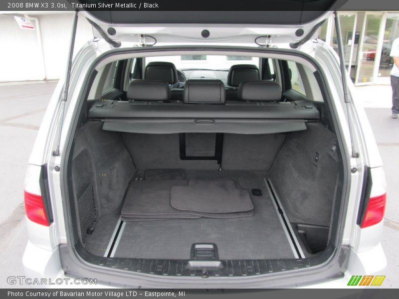 Titanium Silver Metallic / Black 2008 BMW X3 3.0si