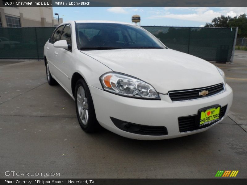 White / Ebony Black 2007 Chevrolet Impala LT