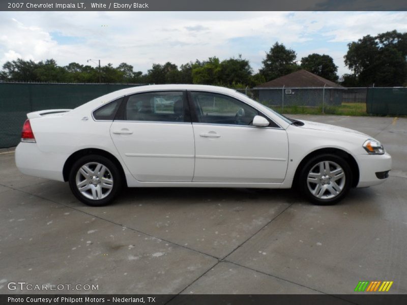 White / Ebony Black 2007 Chevrolet Impala LT