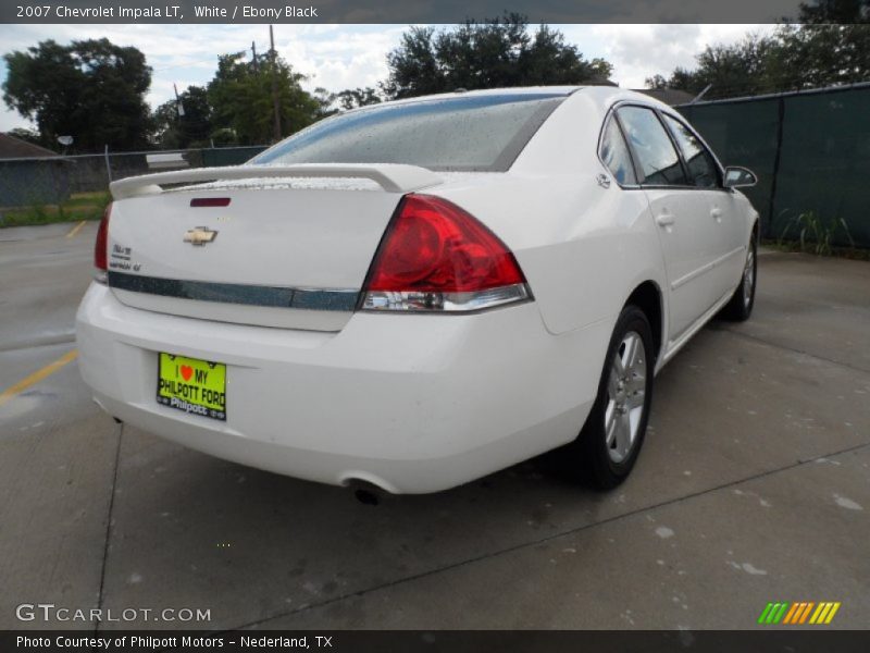 White / Ebony Black 2007 Chevrolet Impala LT