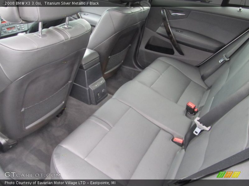 Titanium Silver Metallic / Black 2008 BMW X3 3.0si