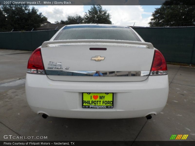 White / Ebony Black 2007 Chevrolet Impala LT