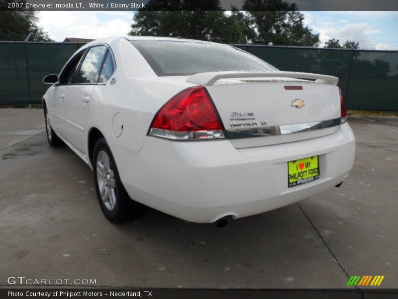 White / Ebony Black 2007 Chevrolet Impala LT