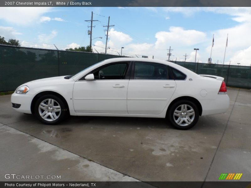 White / Ebony Black 2007 Chevrolet Impala LT