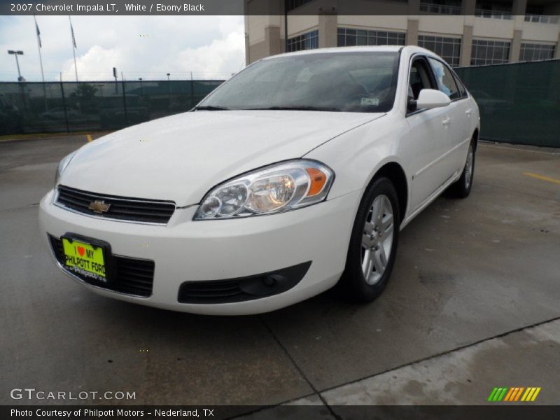 White / Ebony Black 2007 Chevrolet Impala LT