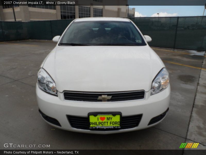 White / Ebony Black 2007 Chevrolet Impala LT