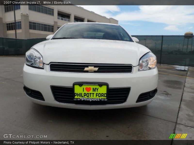White / Ebony Black 2007 Chevrolet Impala LT