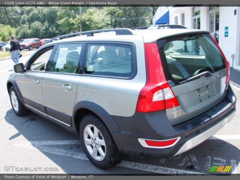 Willow Green Metallic / Sandstone Beige 2008 Volvo XC70 AWD