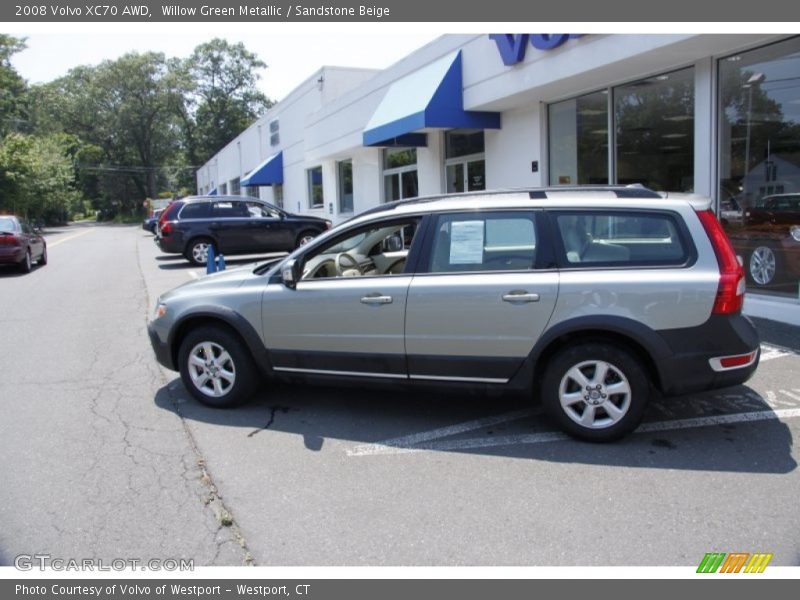 Willow Green Metallic / Sandstone Beige 2008 Volvo XC70 AWD