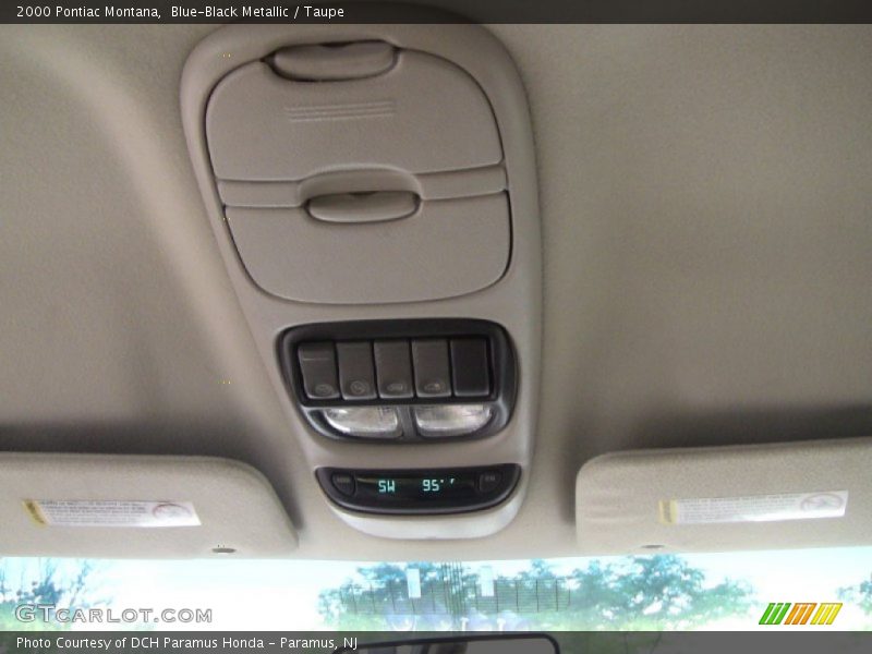 Blue-Black Metallic / Taupe 2000 Pontiac Montana