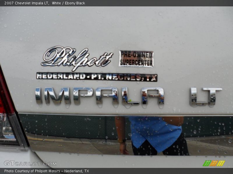 White / Ebony Black 2007 Chevrolet Impala LT