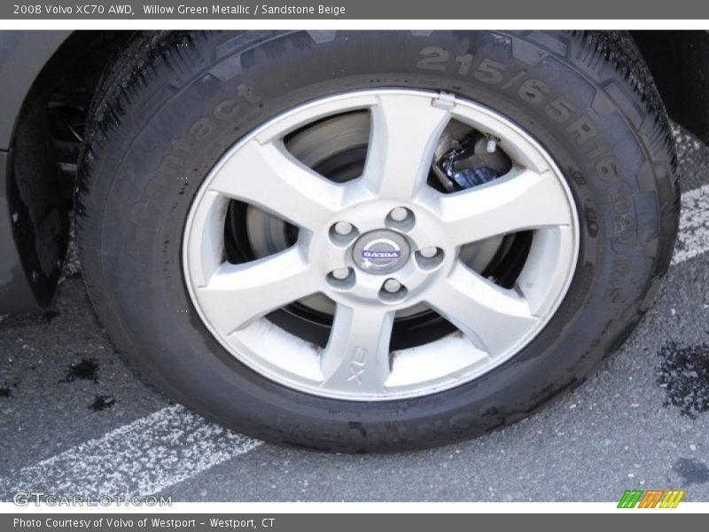 Willow Green Metallic / Sandstone Beige 2008 Volvo XC70 AWD