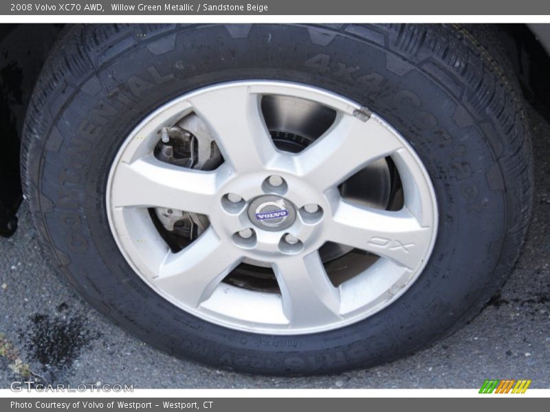 Willow Green Metallic / Sandstone Beige 2008 Volvo XC70 AWD