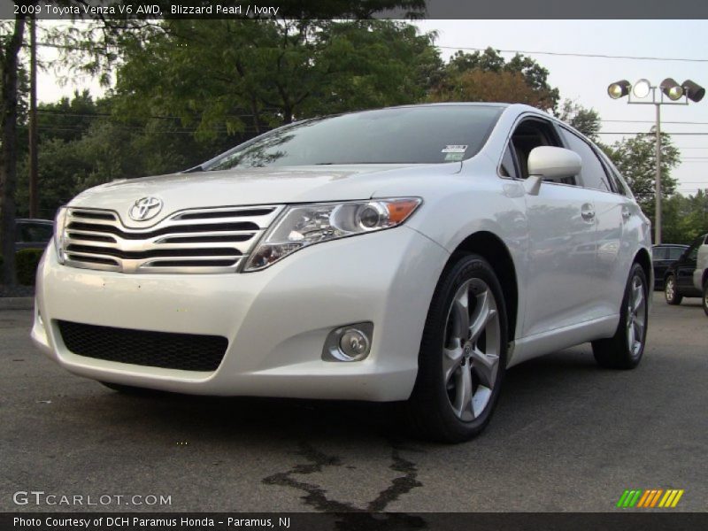 Blizzard Pearl / Ivory 2009 Toyota Venza V6 AWD