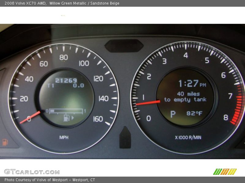 Willow Green Metallic / Sandstone Beige 2008 Volvo XC70 AWD