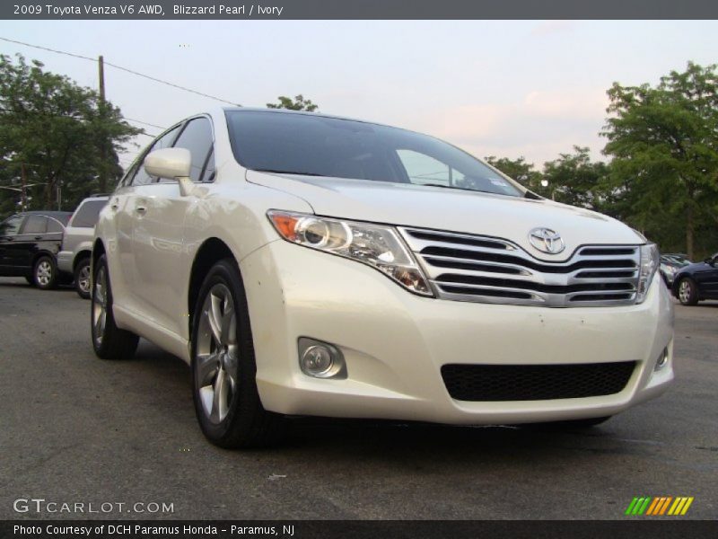 Blizzard Pearl / Ivory 2009 Toyota Venza V6 AWD