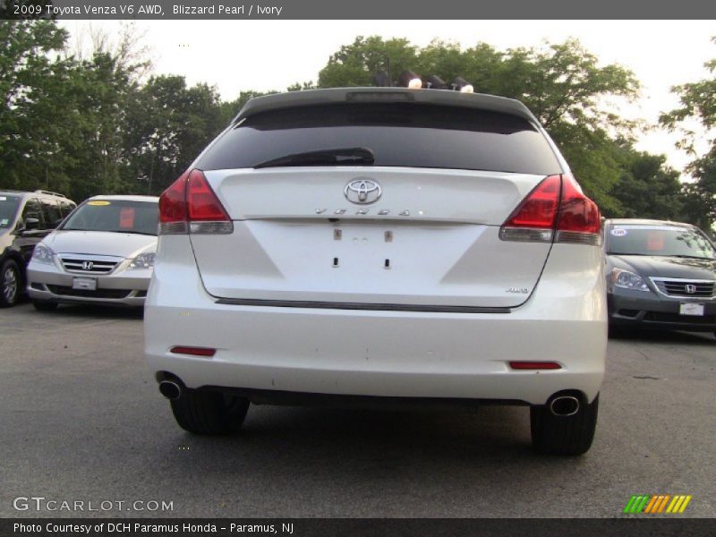 Blizzard Pearl / Ivory 2009 Toyota Venza V6 AWD