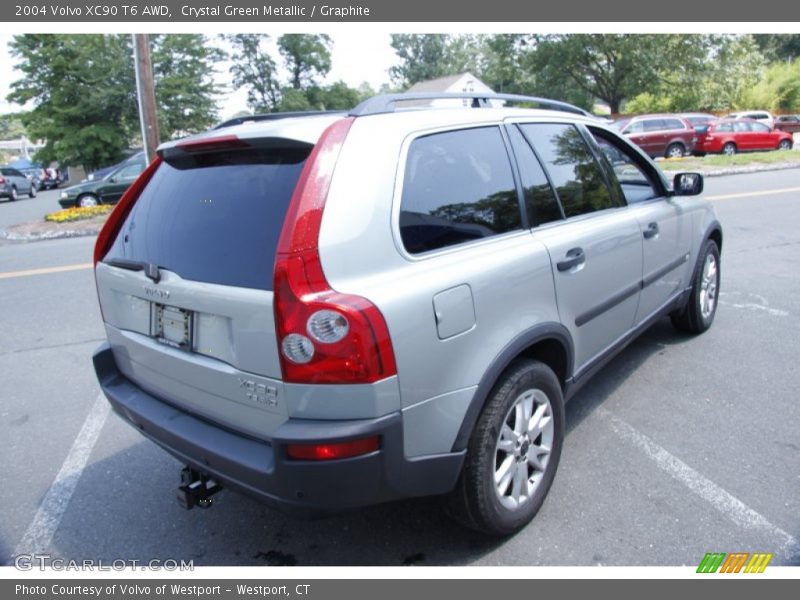 Crystal Green Metallic / Graphite 2004 Volvo XC90 T6 AWD