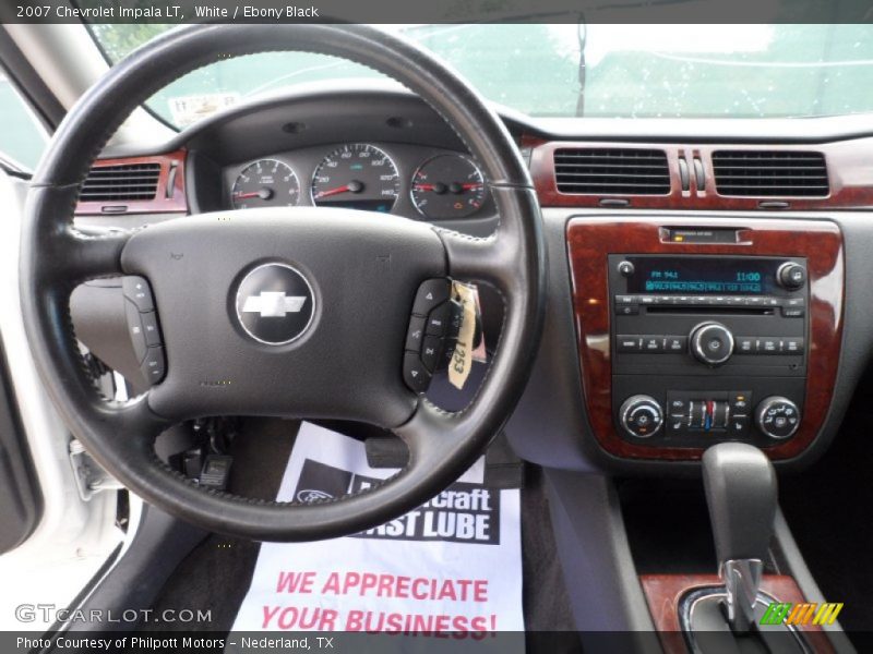 White / Ebony Black 2007 Chevrolet Impala LT