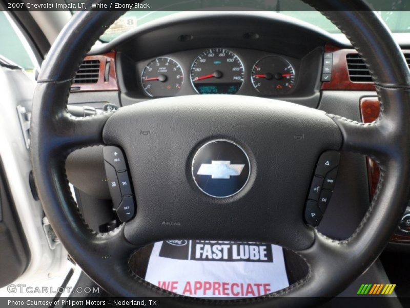 White / Ebony Black 2007 Chevrolet Impala LT