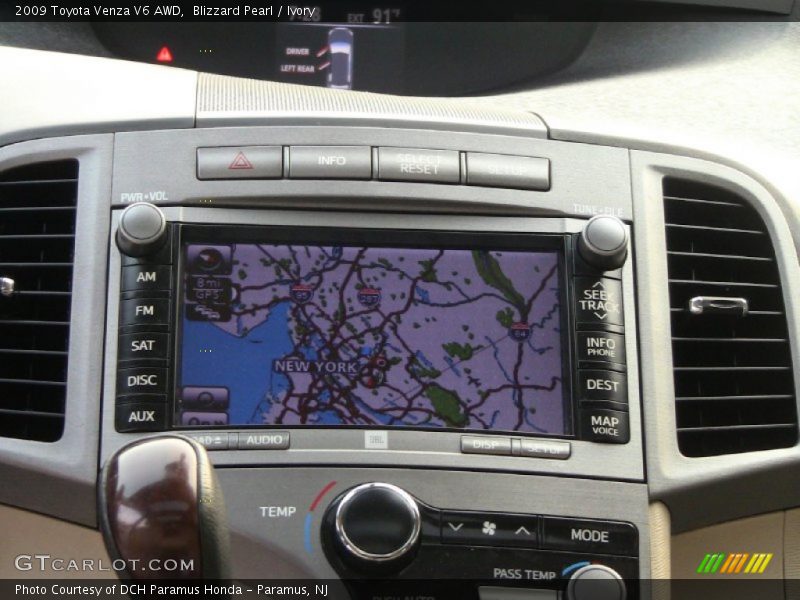 Blizzard Pearl / Ivory 2009 Toyota Venza V6 AWD