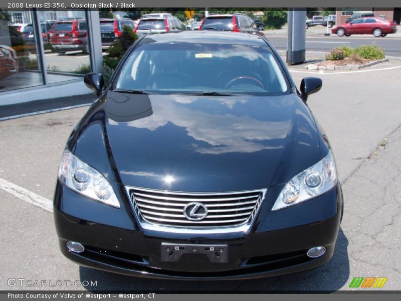 Obsidian Black / Black 2008 Lexus ES 350