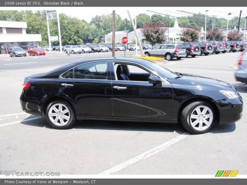 Obsidian Black / Black 2008 Lexus ES 350