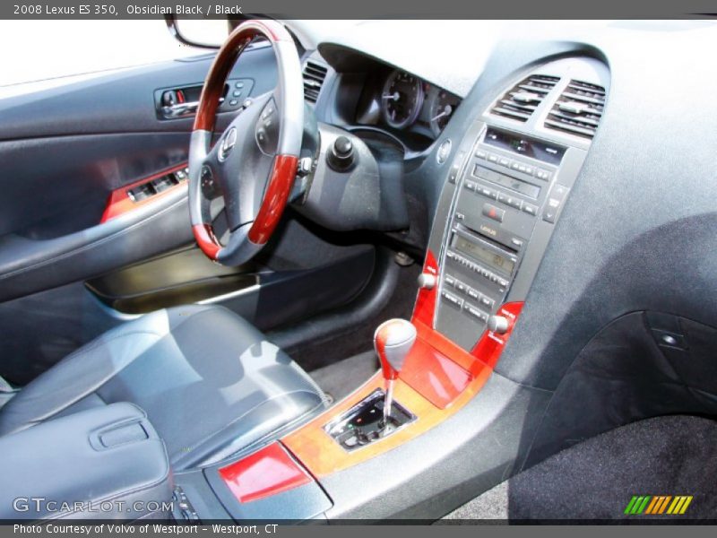 Obsidian Black / Black 2008 Lexus ES 350