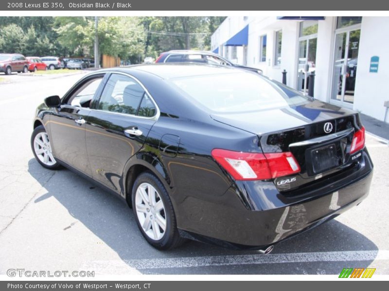 Obsidian Black / Black 2008 Lexus ES 350