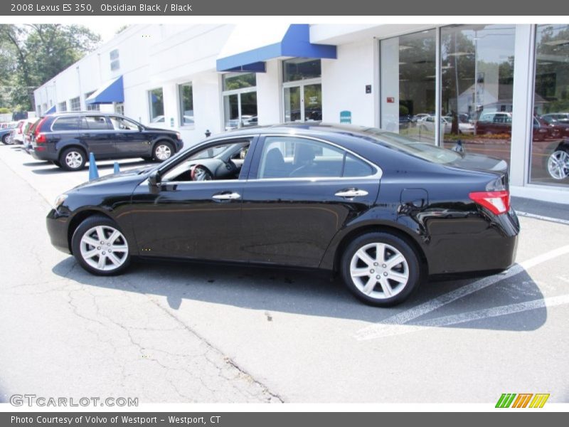 Obsidian Black / Black 2008 Lexus ES 350