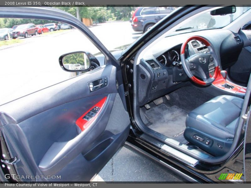Obsidian Black / Black 2008 Lexus ES 350