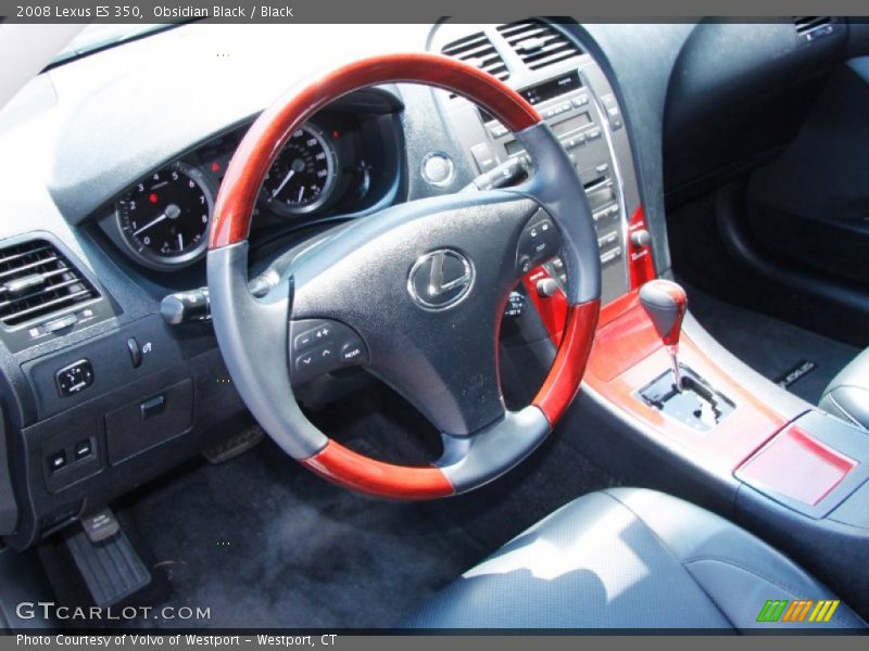 Obsidian Black / Black 2008 Lexus ES 350