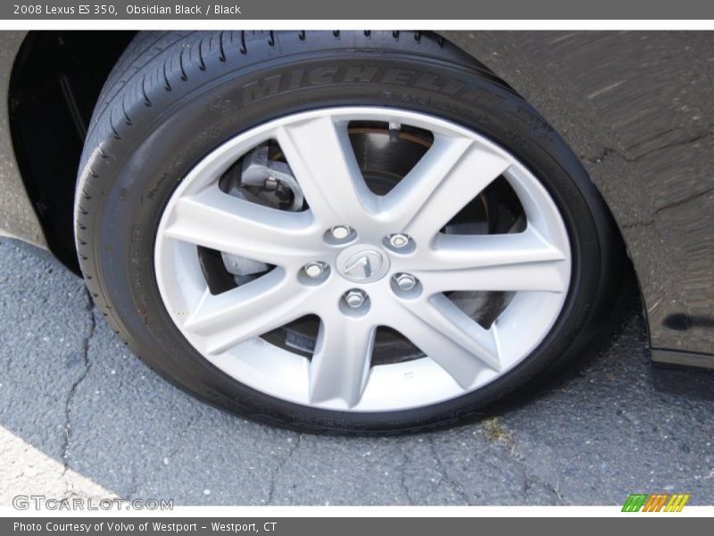 Obsidian Black / Black 2008 Lexus ES 350