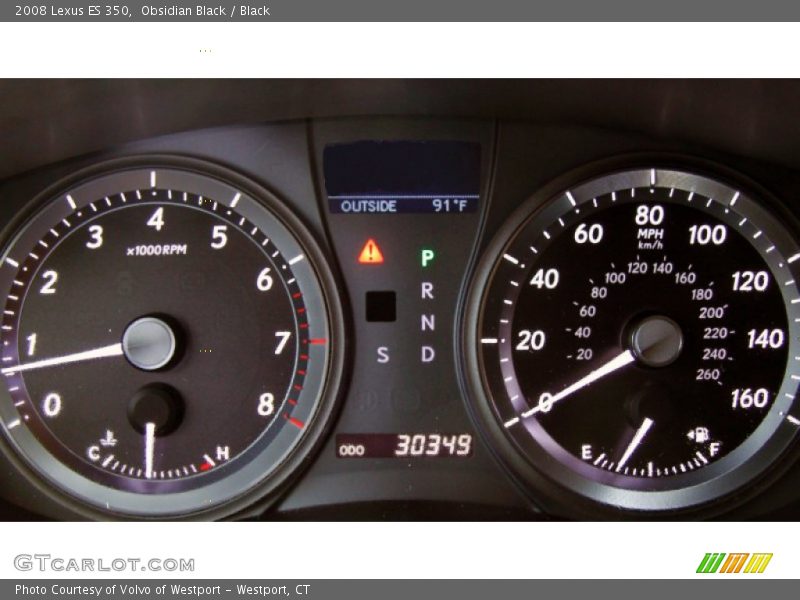 Obsidian Black / Black 2008 Lexus ES 350