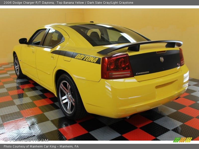 Top Banana Yellow / Dark Slate Gray/Light Graystone 2006 Dodge Charger R/T Daytona