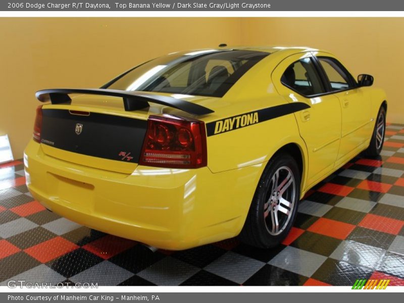 Top Banana Yellow / Dark Slate Gray/Light Graystone 2006 Dodge Charger R/T Daytona