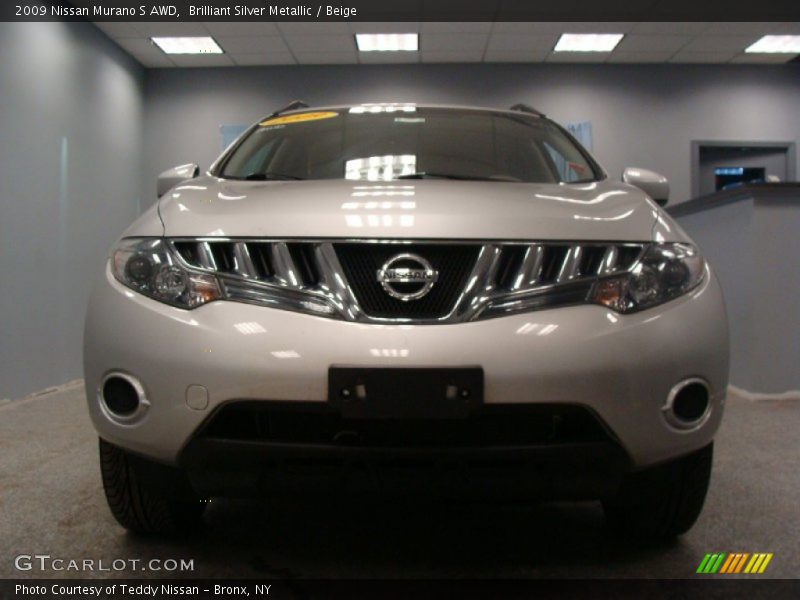 Brilliant Silver Metallic / Beige 2009 Nissan Murano S AWD