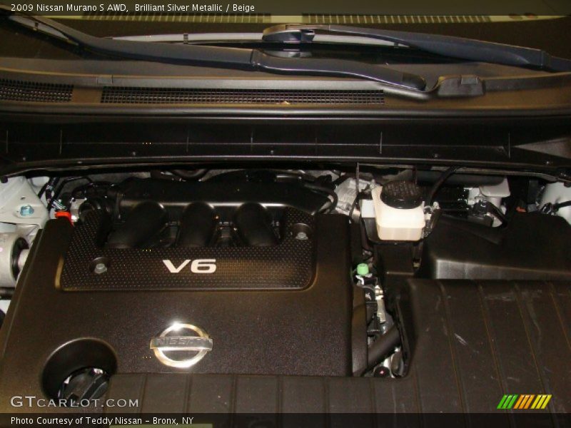 Brilliant Silver Metallic / Beige 2009 Nissan Murano S AWD