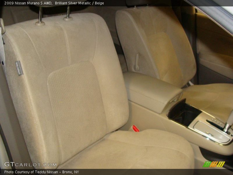 Brilliant Silver Metallic / Beige 2009 Nissan Murano S AWD