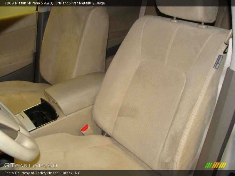 Brilliant Silver Metallic / Beige 2009 Nissan Murano S AWD