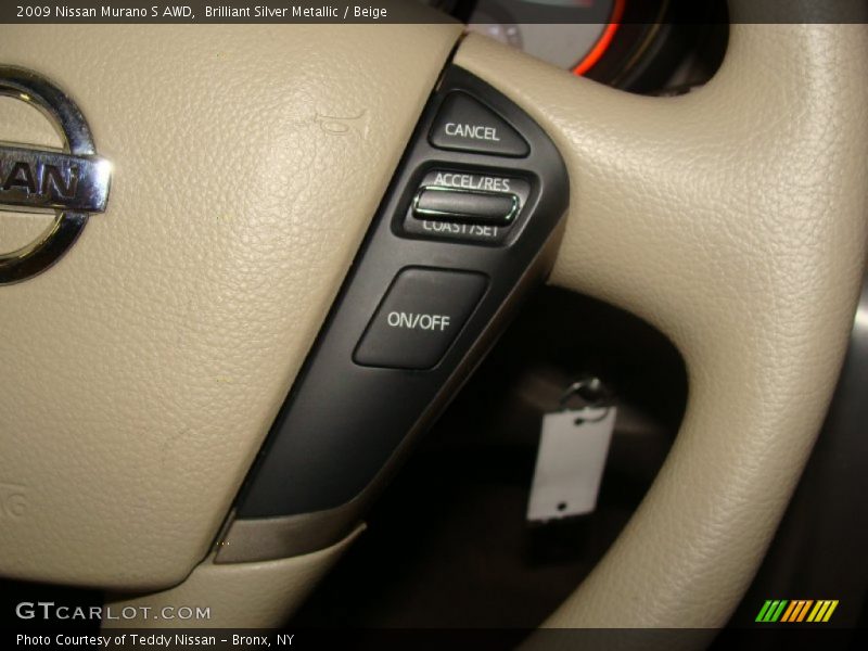 Brilliant Silver Metallic / Beige 2009 Nissan Murano S AWD