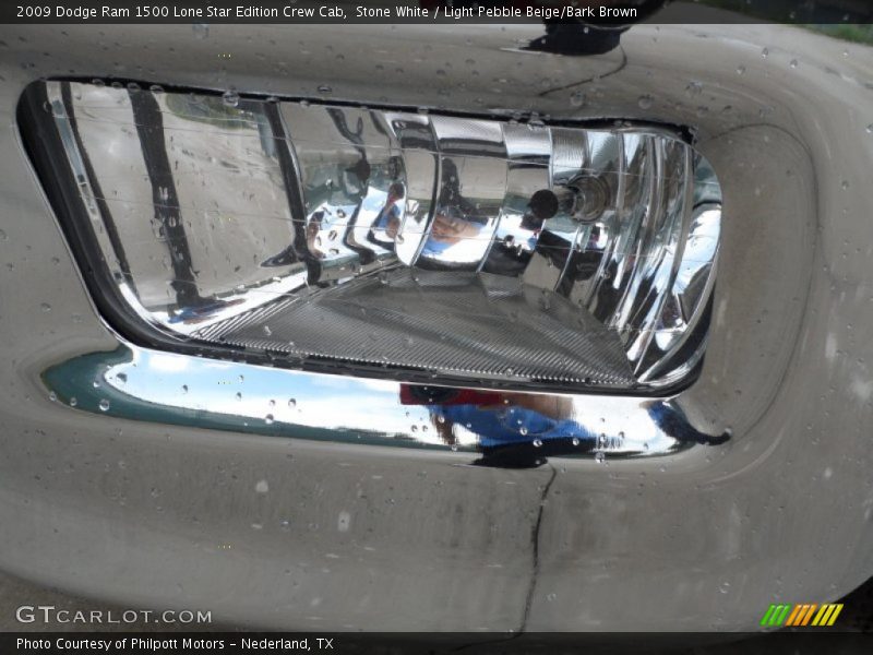 Stone White / Light Pebble Beige/Bark Brown 2009 Dodge Ram 1500 Lone Star Edition Crew Cab