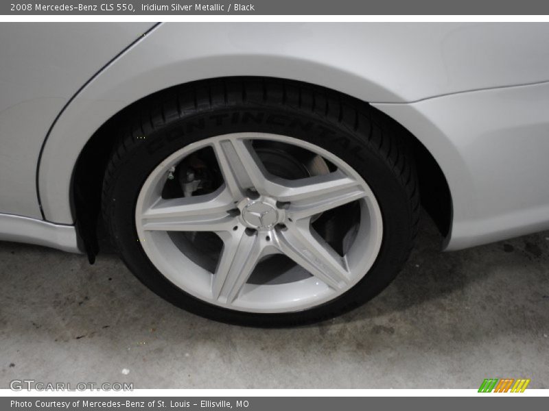 Iridium Silver Metallic / Black 2008 Mercedes-Benz CLS 550
