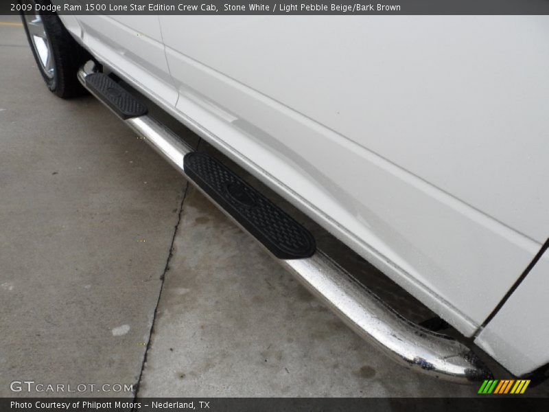 Stone White / Light Pebble Beige/Bark Brown 2009 Dodge Ram 1500 Lone Star Edition Crew Cab