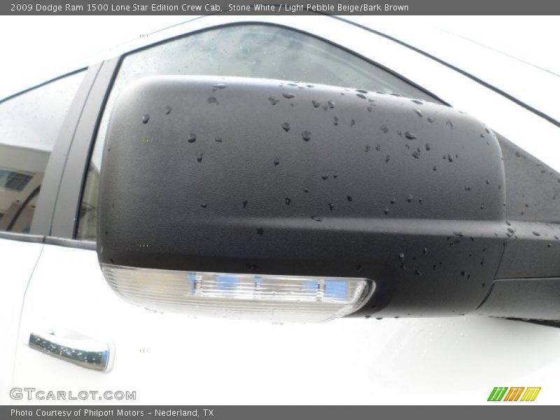 Stone White / Light Pebble Beige/Bark Brown 2009 Dodge Ram 1500 Lone Star Edition Crew Cab